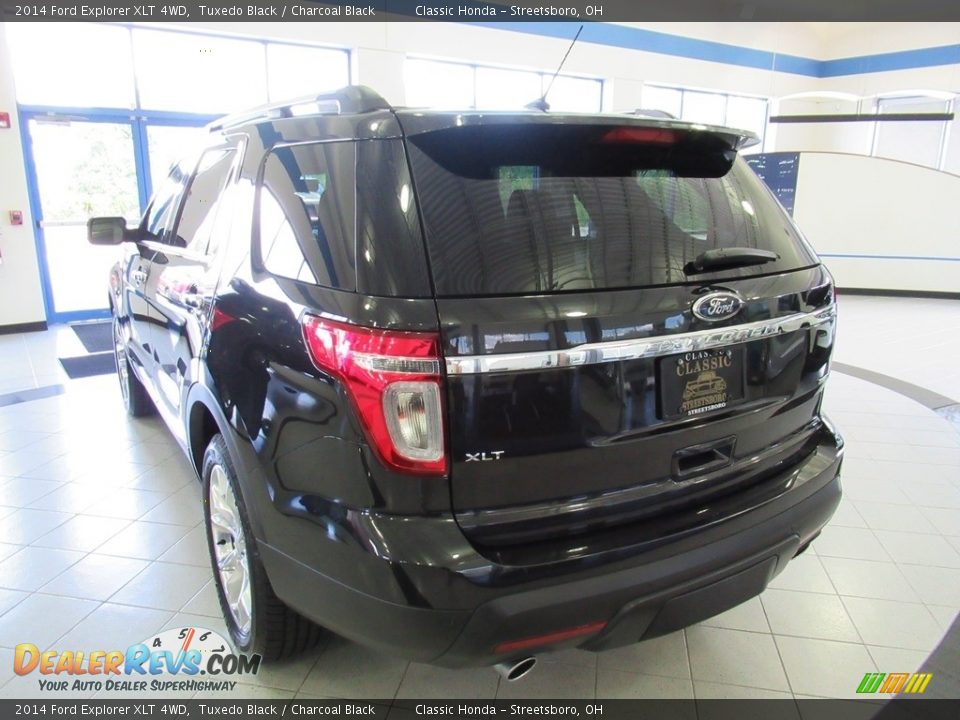 2014 Ford Explorer XLT 4WD Tuxedo Black / Charcoal Black Photo #3