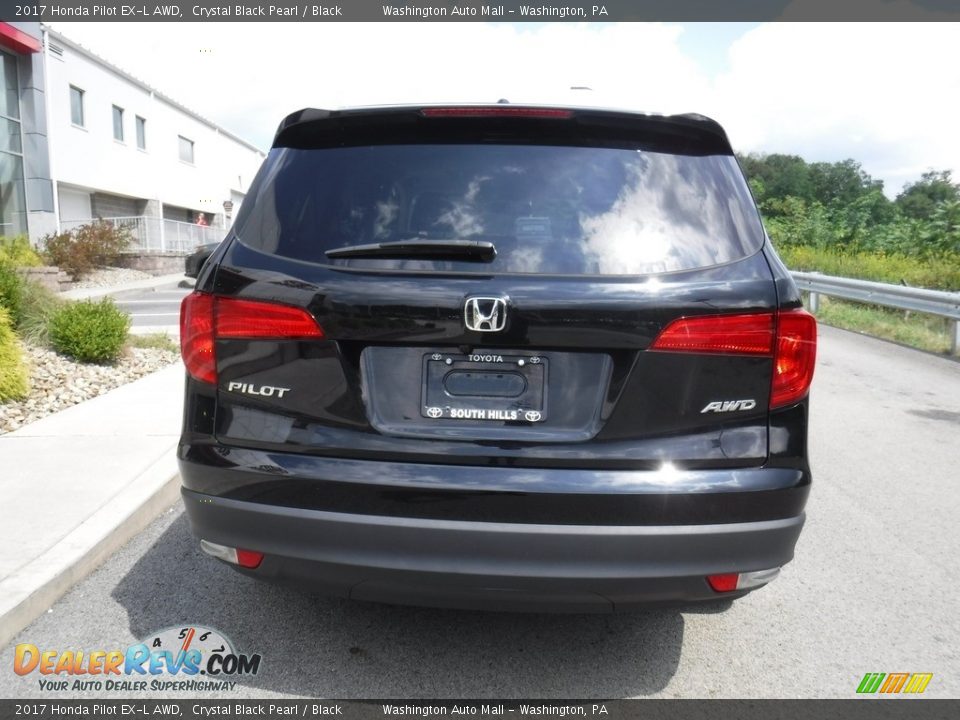 2017 Honda Pilot EX-L AWD Crystal Black Pearl / Black Photo #7