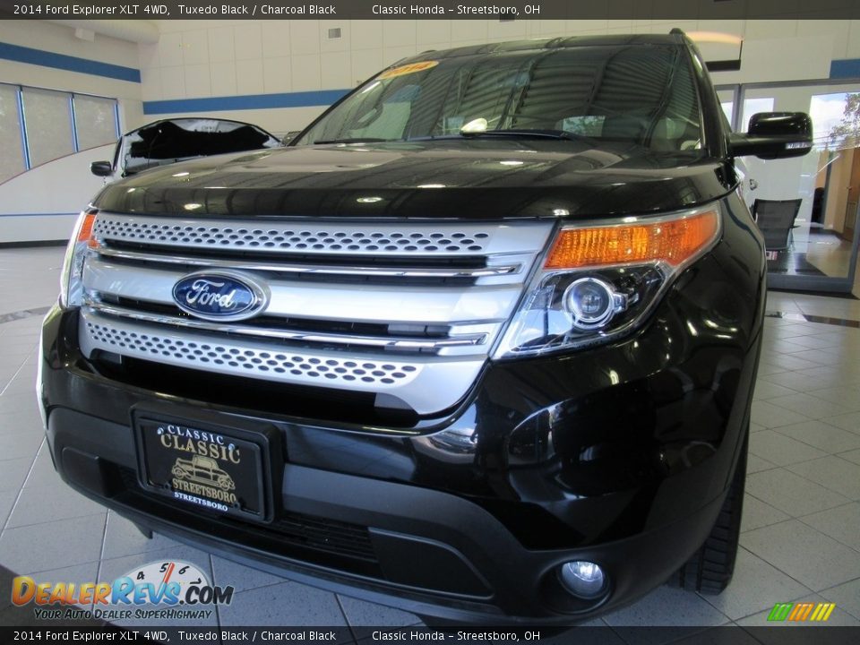 2014 Ford Explorer XLT 4WD Tuxedo Black / Charcoal Black Photo #7