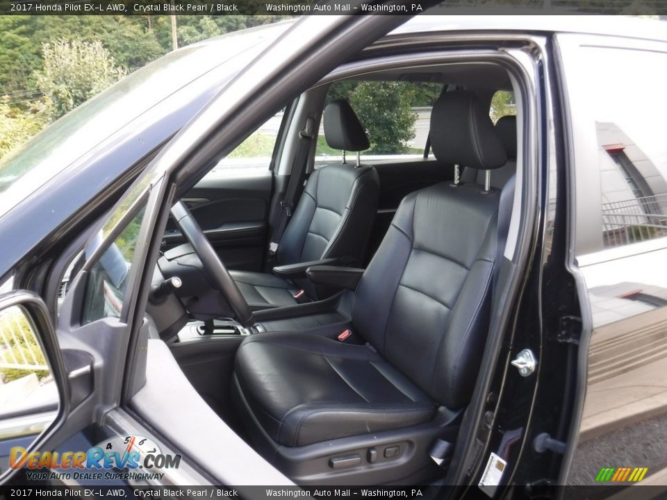 2017 Honda Pilot EX-L AWD Crystal Black Pearl / Black Photo #12