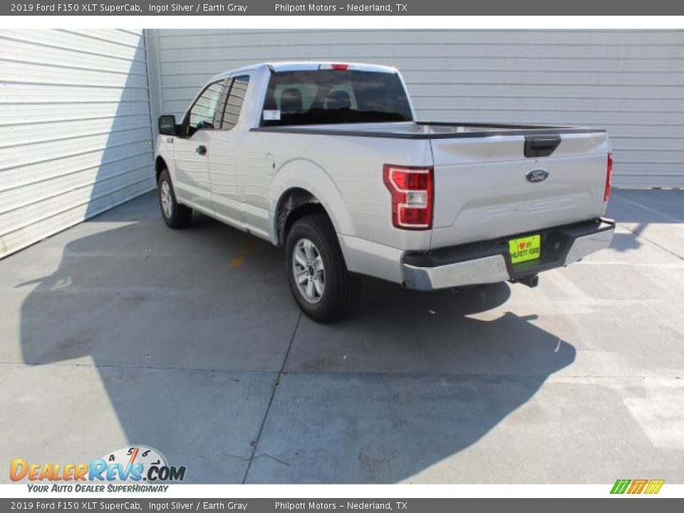 2019 Ford F150 XLT SuperCab Ingot Silver / Earth Gray Photo #7