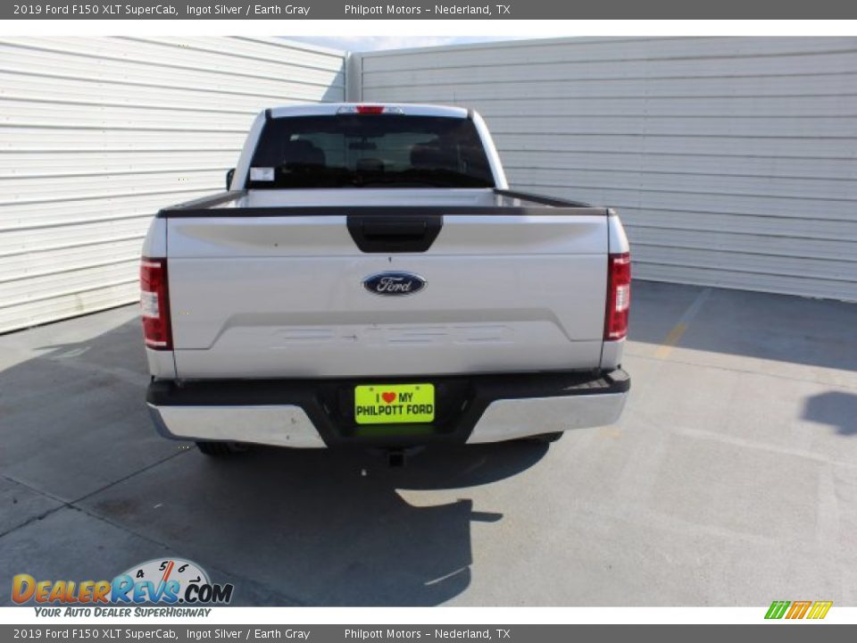 2019 Ford F150 XLT SuperCab Ingot Silver / Earth Gray Photo #8