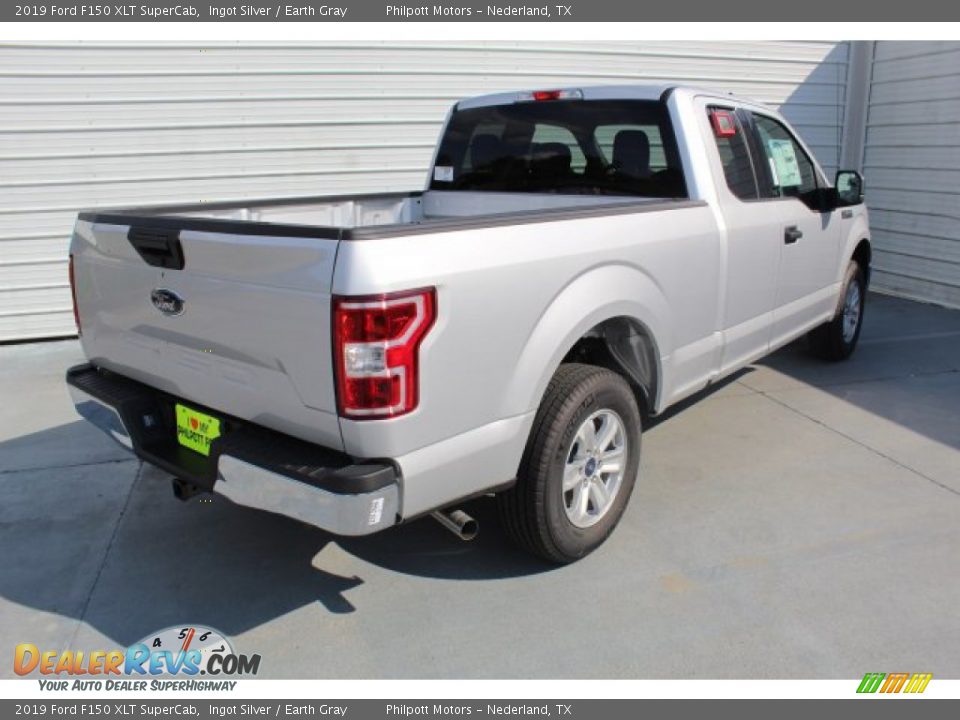 2019 Ford F150 XLT SuperCab Ingot Silver / Earth Gray Photo #9
