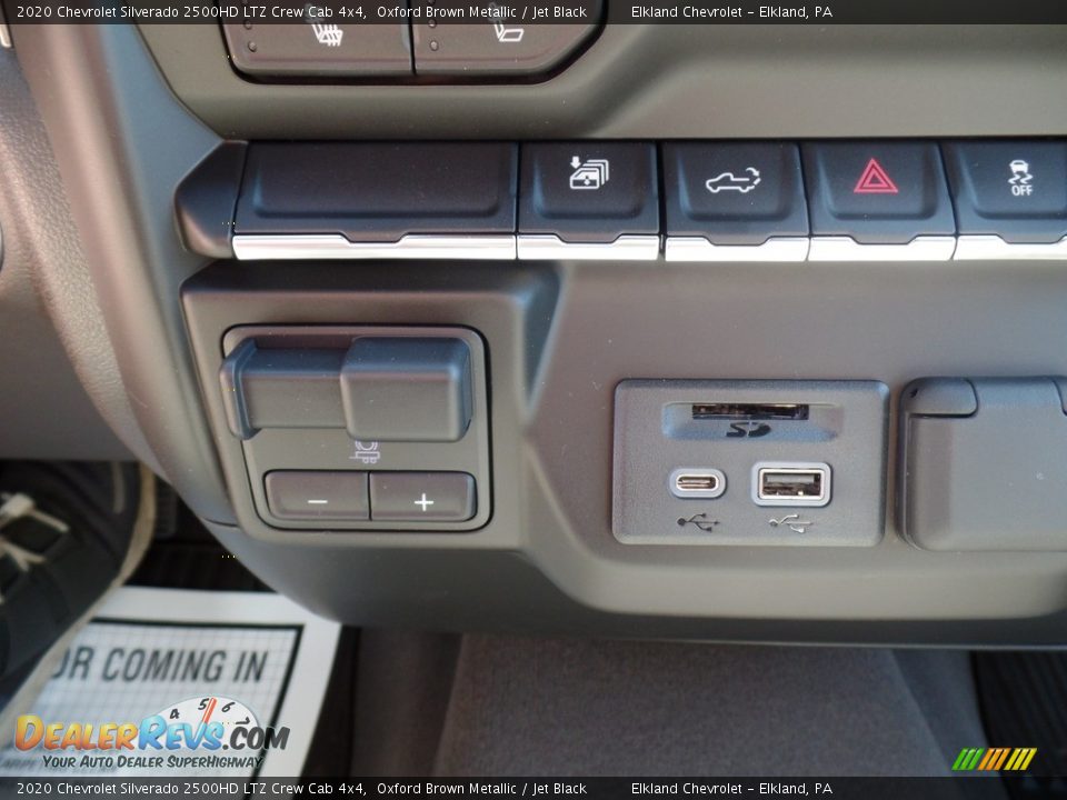 2020 Chevrolet Silverado 2500HD LTZ Crew Cab 4x4 Oxford Brown Metallic / Jet Black Photo #36