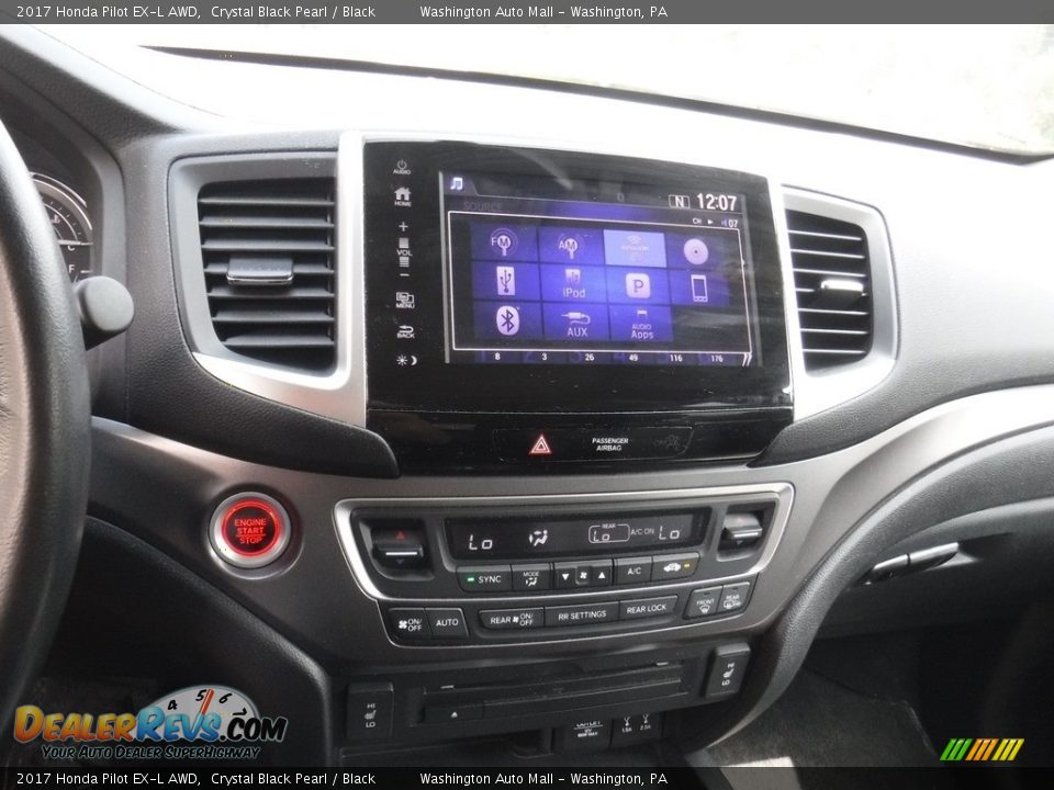2017 Honda Pilot EX-L AWD Crystal Black Pearl / Black Photo #15