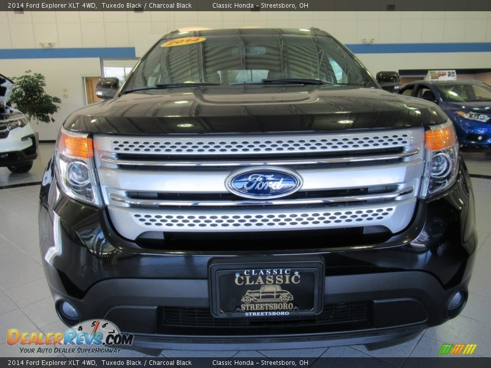 2014 Ford Explorer XLT 4WD Tuxedo Black / Charcoal Black Photo #13