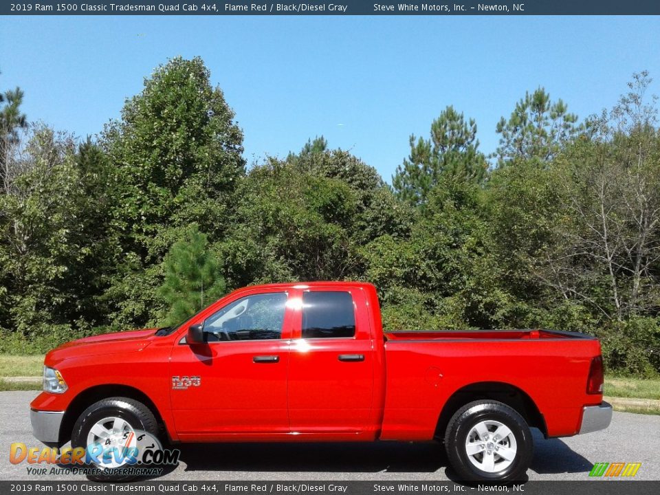 2019 Ram 1500 Classic Tradesman Quad Cab 4x4 Flame Red / Black/Diesel Gray Photo #1