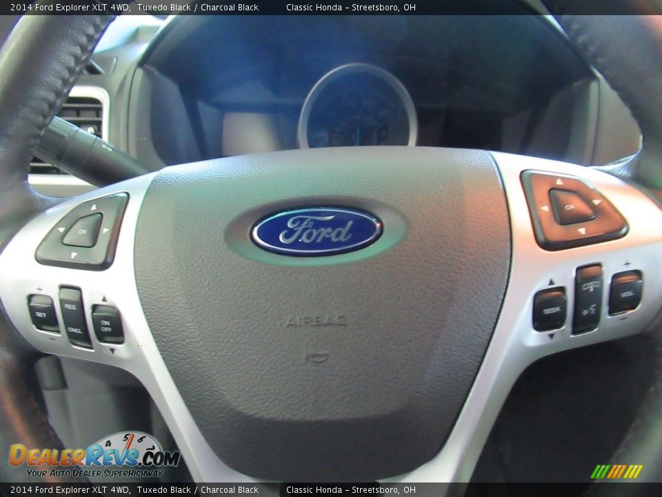 2014 Ford Explorer XLT 4WD Tuxedo Black / Charcoal Black Photo #22