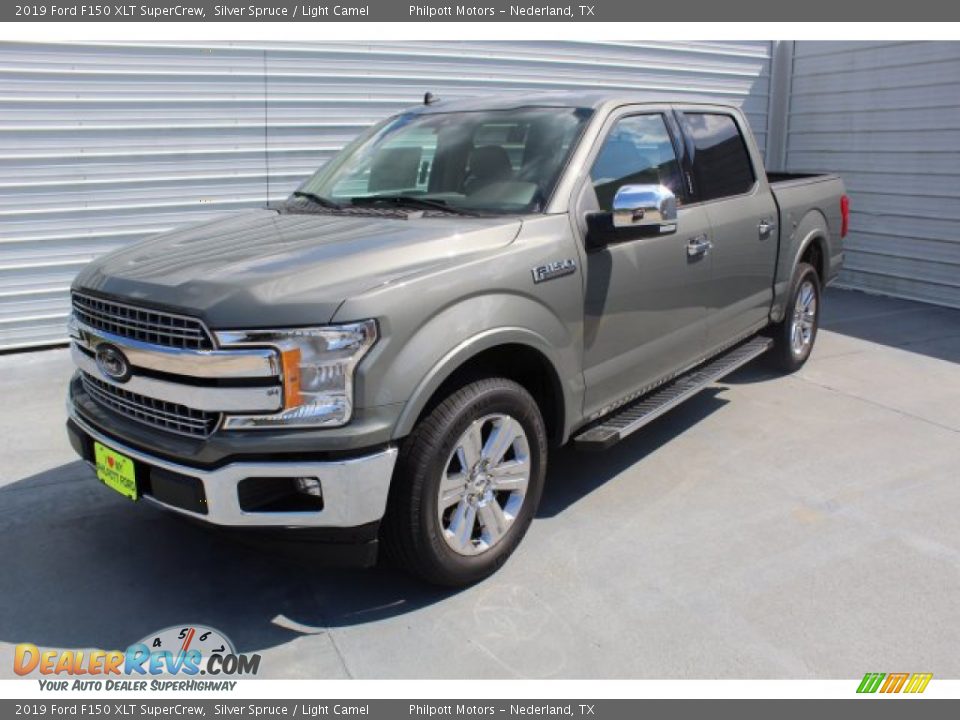 2019 Ford F150 XLT SuperCrew Silver Spruce / Light Camel Photo #4