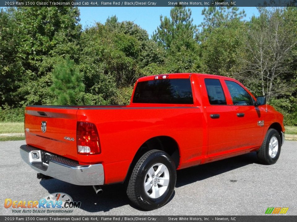 2019 Ram 1500 Classic Tradesman Quad Cab 4x4 Flame Red / Black/Diesel Gray Photo #6