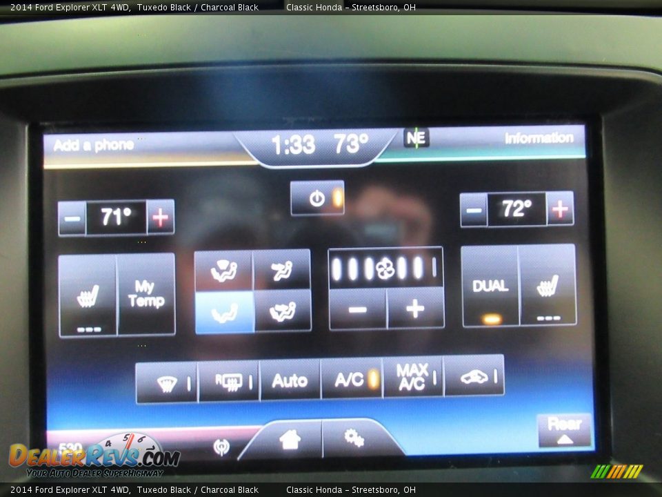 2014 Ford Explorer XLT 4WD Tuxedo Black / Charcoal Black Photo #26