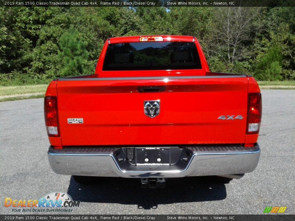 2019 Ram 1500 Classic Tradesman Quad Cab 4x4 Flame Red / Black/Diesel Gray Photo #7