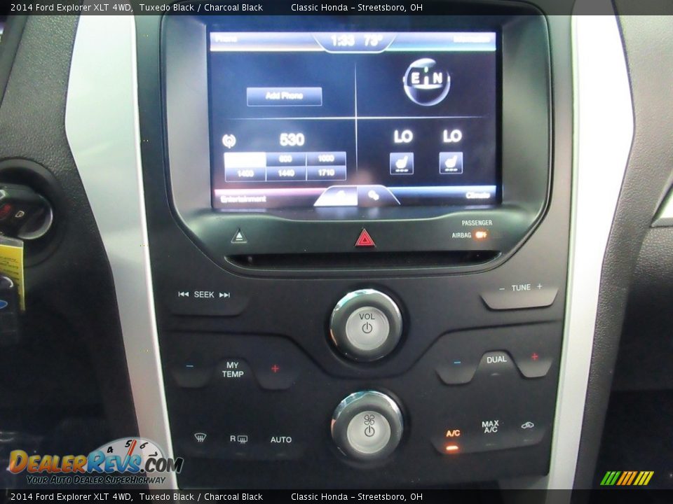 2014 Ford Explorer XLT 4WD Tuxedo Black / Charcoal Black Photo #28