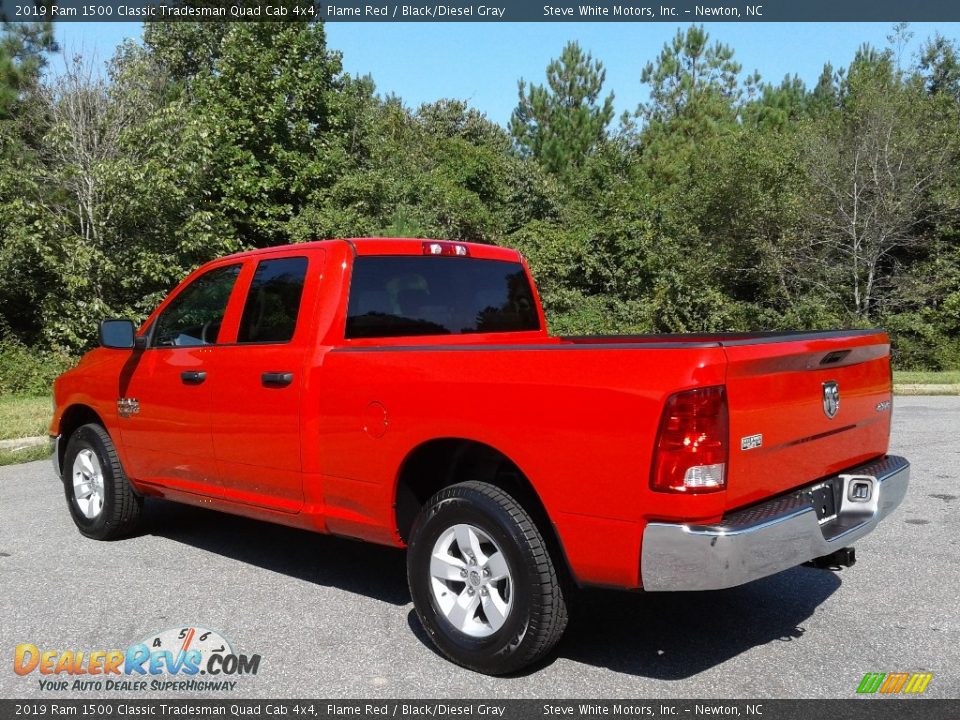 2019 Ram 1500 Classic Tradesman Quad Cab 4x4 Flame Red / Black/Diesel Gray Photo #8