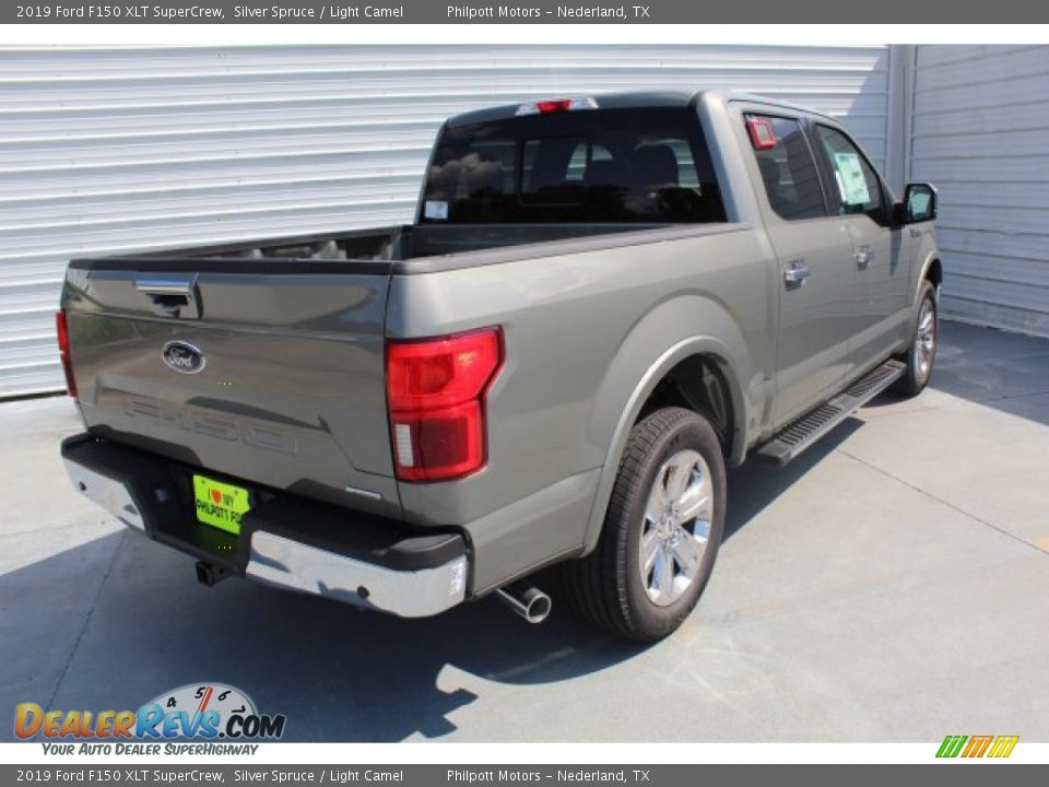 2019 Ford F150 XLT SuperCrew Silver Spruce / Light Camel Photo #9
