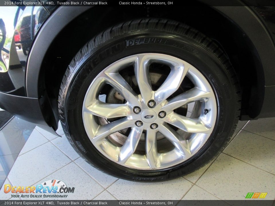 2014 Ford Explorer XLT 4WD Tuxedo Black / Charcoal Black Photo #36