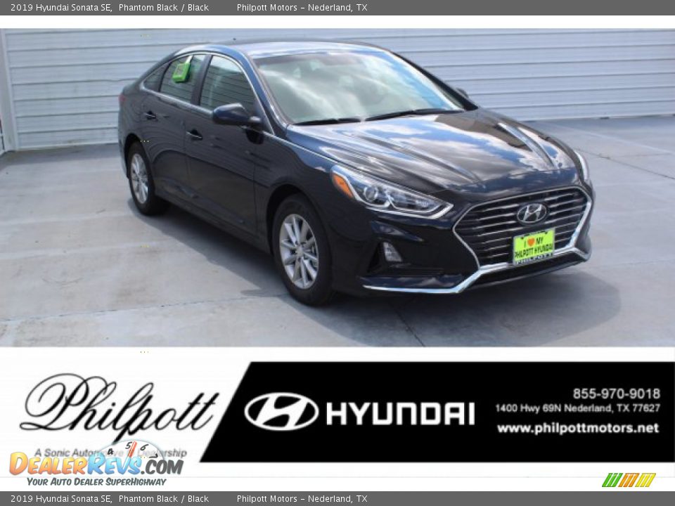 2019 Hyundai Sonata SE Phantom Black / Black Photo #1