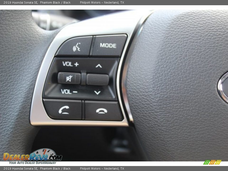 2019 Hyundai Sonata SE Phantom Black / Black Photo #12