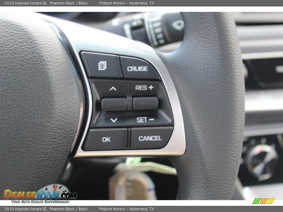 2019 Hyundai Sonata SE Phantom Black / Black Photo #13