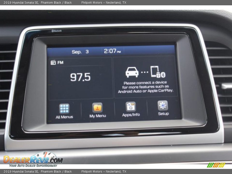 2019 Hyundai Sonata SE Phantom Black / Black Photo #16