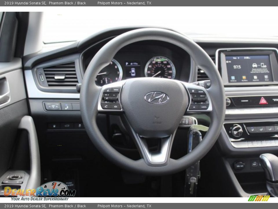 2019 Hyundai Sonata SE Phantom Black / Black Photo #22
