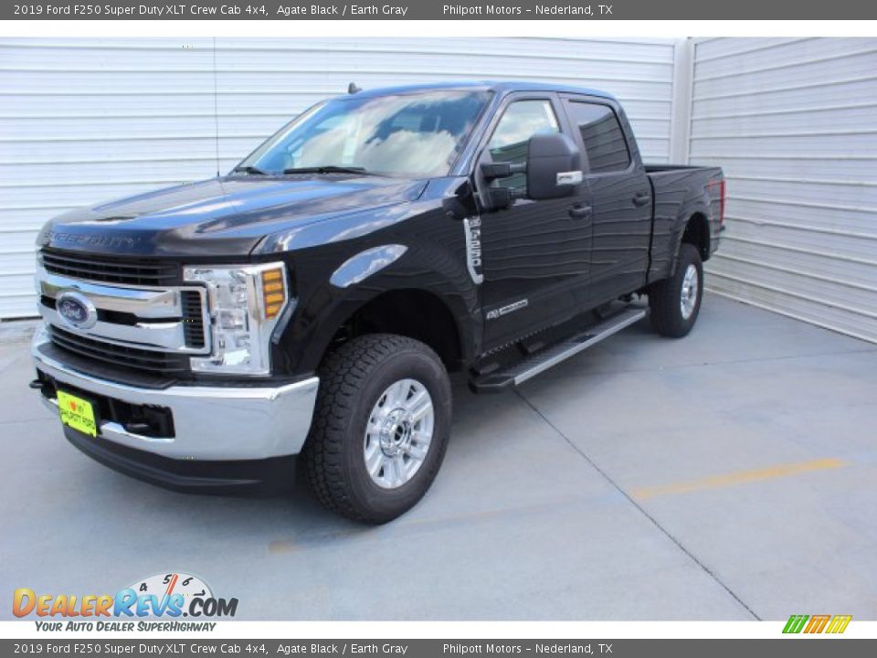 2019 Ford F250 Super Duty XLT Crew Cab 4x4 Agate Black / Earth Gray Photo #4