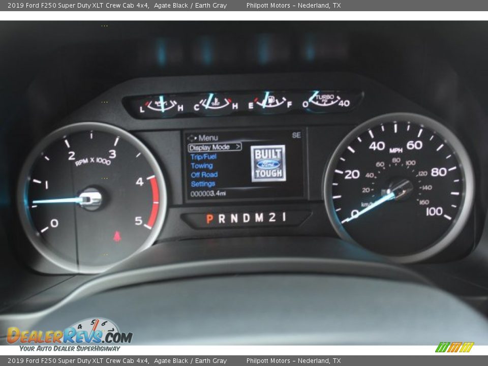 2019 Ford F250 Super Duty XLT Crew Cab 4x4 Agate Black / Earth Gray Photo #13