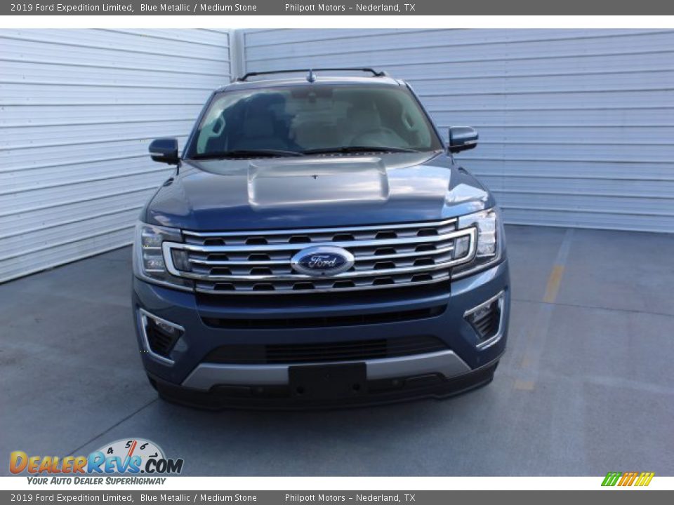 2019 Ford Expedition Limited Blue Metallic / Medium Stone Photo #3