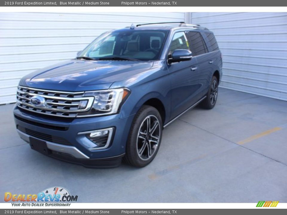 2019 Ford Expedition Limited Blue Metallic / Medium Stone Photo #4