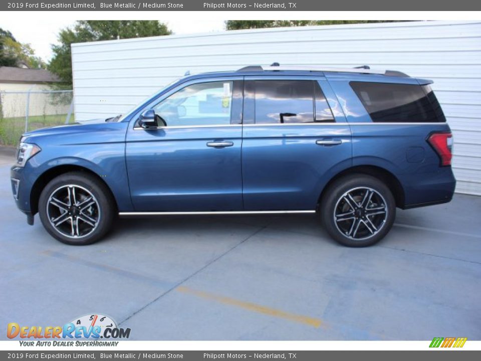 2019 Ford Expedition Limited Blue Metallic / Medium Stone Photo #6