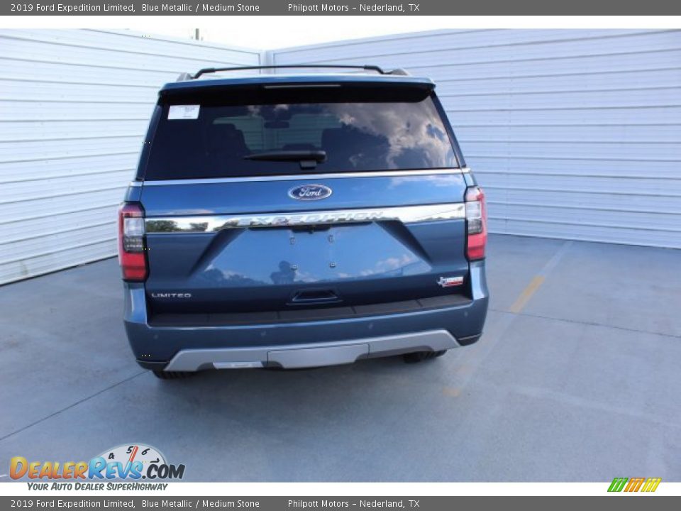 2019 Ford Expedition Limited Blue Metallic / Medium Stone Photo #8