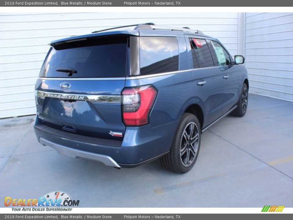 2019 Ford Expedition Limited Blue Metallic / Medium Stone Photo #9