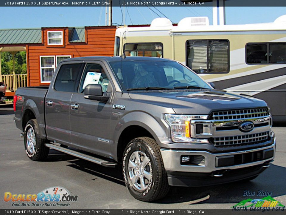 2019 Ford F150 XLT SuperCrew 4x4 Magnetic / Earth Gray Photo #7
