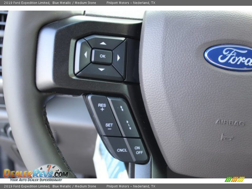 2019 Ford Expedition Limited Blue Metallic / Medium Stone Photo #13