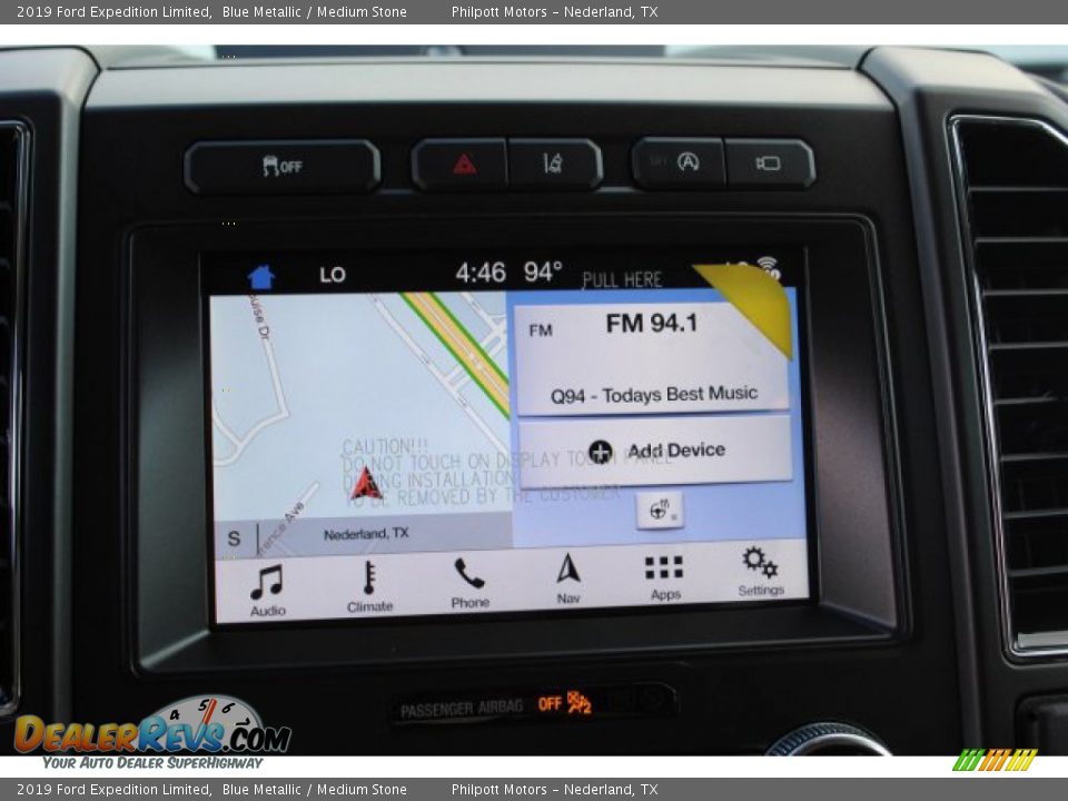 2019 Ford Expedition Limited Blue Metallic / Medium Stone Photo #17