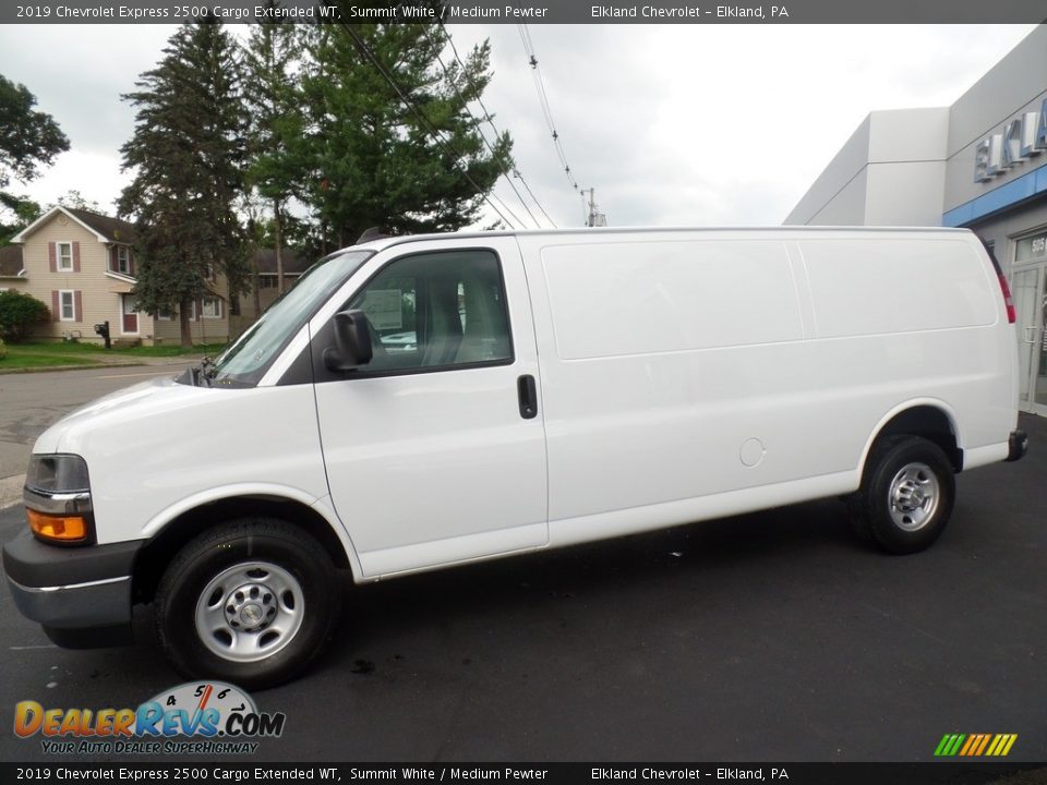 2019 Chevrolet Express 2500 Cargo Extended WT Summit White / Medium Pewter Photo #1
