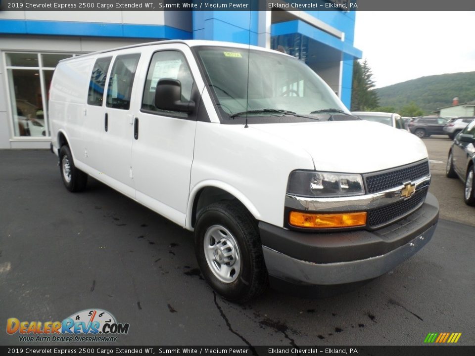 2019 Chevrolet Express 2500 Cargo Extended WT Summit White / Medium Pewter Photo #4