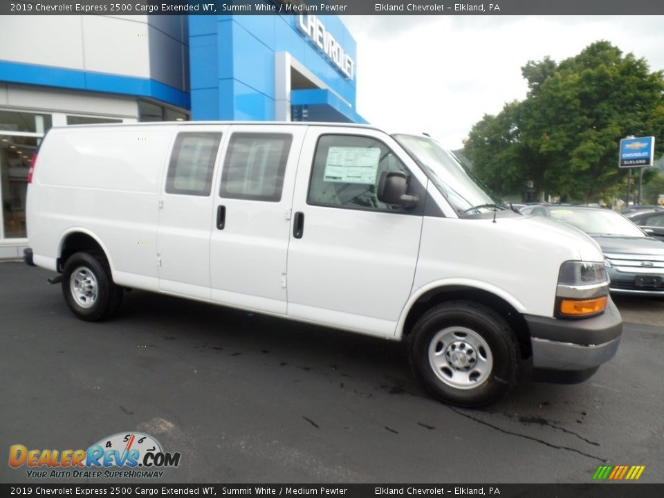 2019 Chevrolet Express 2500 Cargo Extended WT Summit White / Medium Pewter Photo #5