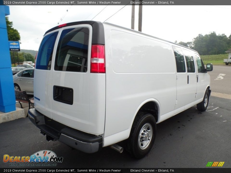 2019 Chevrolet Express 2500 Cargo Extended WT Summit White / Medium Pewter Photo #7