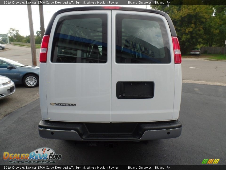 2019 Chevrolet Express 2500 Cargo Extended WT Summit White / Medium Pewter Photo #8