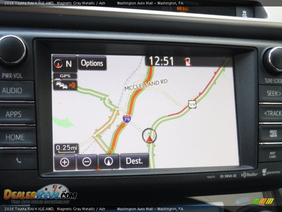 2016 Toyota RAV4 XLE AWD Magnetic Gray Metallic / Ash Photo #16