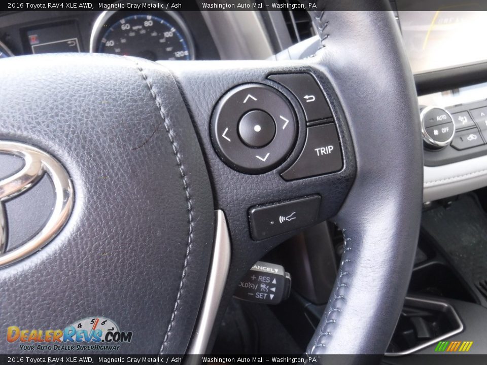2016 Toyota RAV4 XLE AWD Magnetic Gray Metallic / Ash Photo #19