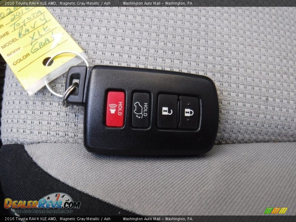 2016 Toyota RAV4 XLE AWD Magnetic Gray Metallic / Ash Photo #25