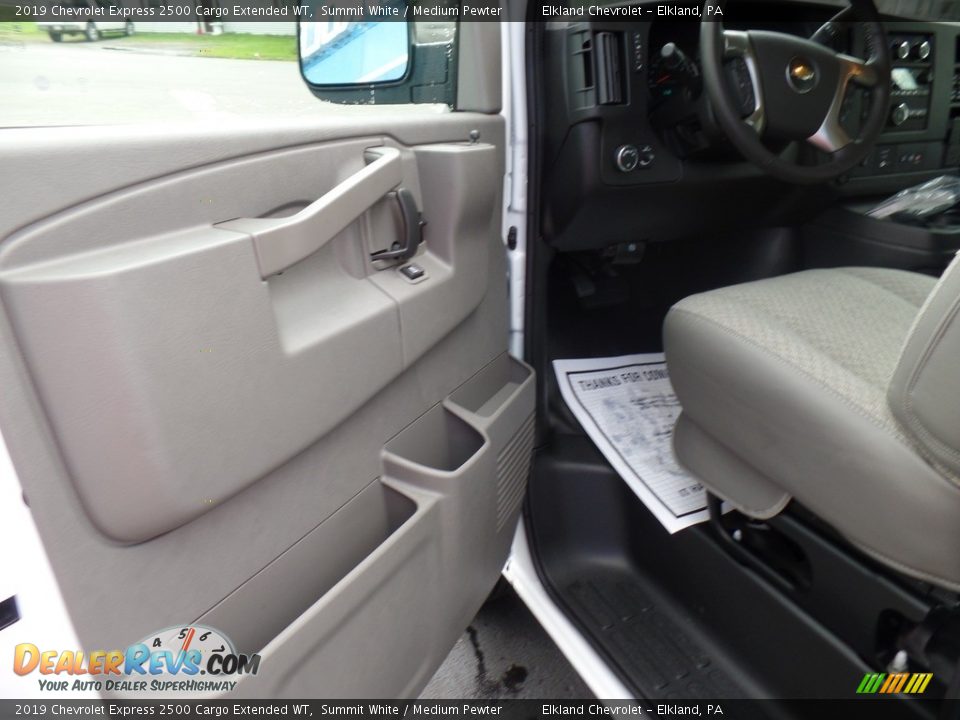 2019 Chevrolet Express 2500 Cargo Extended WT Summit White / Medium Pewter Photo #15