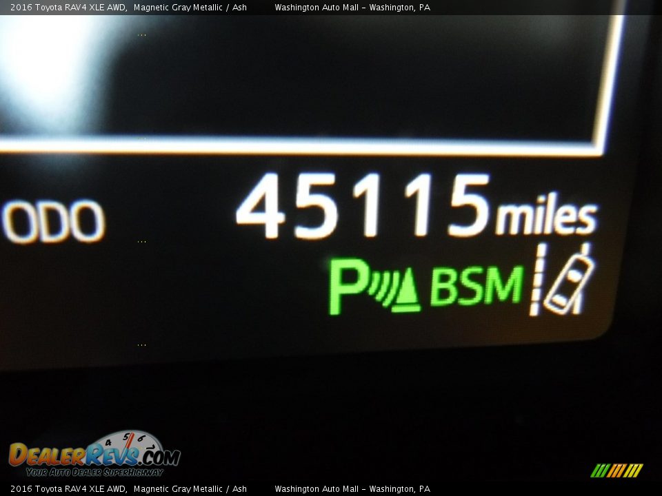 2016 Toyota RAV4 XLE AWD Magnetic Gray Metallic / Ash Photo #27