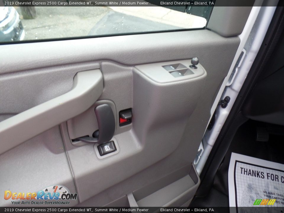 2019 Chevrolet Express 2500 Cargo Extended WT Summit White / Medium Pewter Photo #16