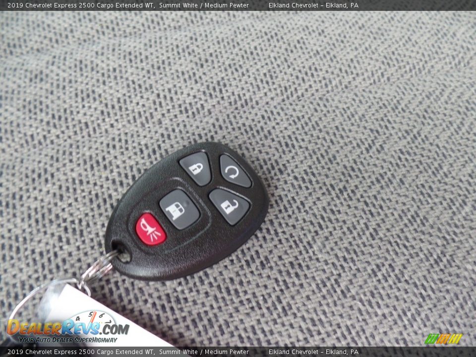 2019 Chevrolet Express 2500 Cargo Extended WT Summit White / Medium Pewter Photo #18