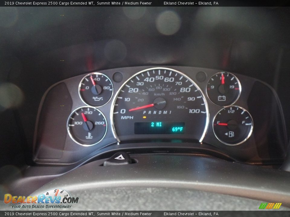 2019 Chevrolet Express 2500 Cargo Extended WT Summit White / Medium Pewter Photo #25