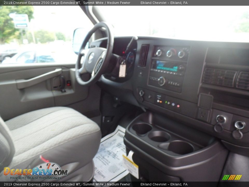 2019 Chevrolet Express 2500 Cargo Extended WT Summit White / Medium Pewter Photo #36