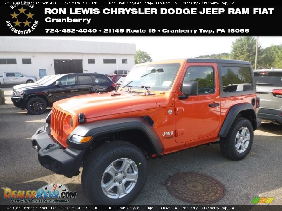 2020 Jeep Wrangler Sport 4x4 Punkn Metallic / Black Photo #1
